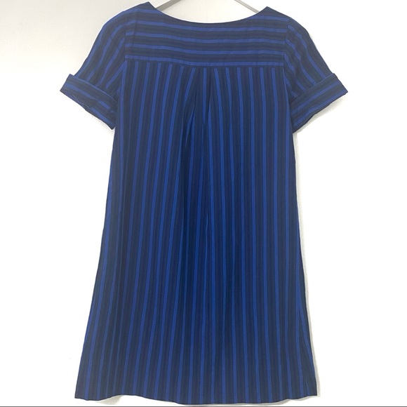 HD in Paris Cerulean Stripe Shift Dress Size: 00 - Picture 5 of 12